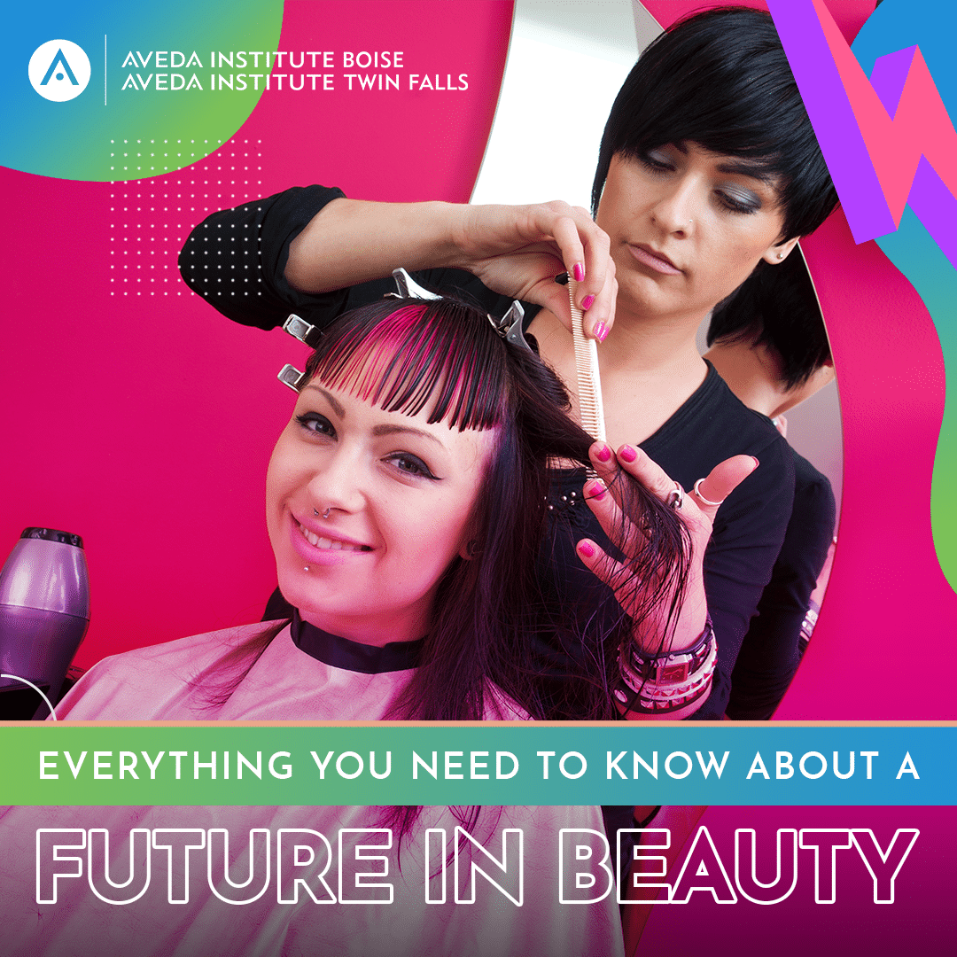 woman cutting another's hair, "everything you need to know about a future in beauty"