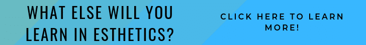 what will you learn in esthetics banner