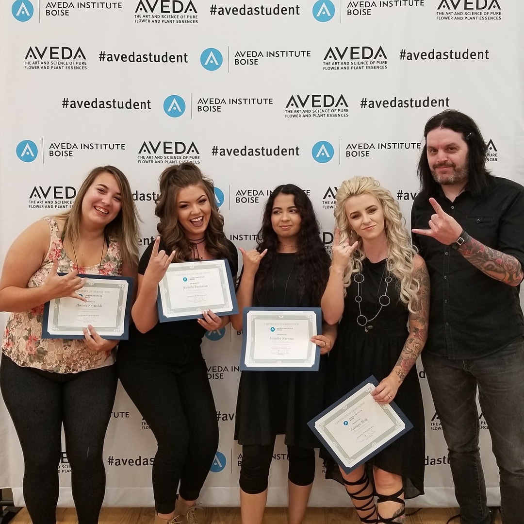 group of Aveda graduates